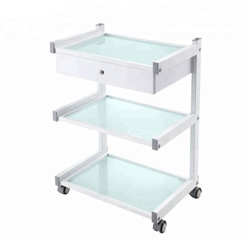 Star Grooming Salon Trolley White with 1 Drawer