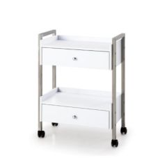 Chic Grooming Salon Trolley White